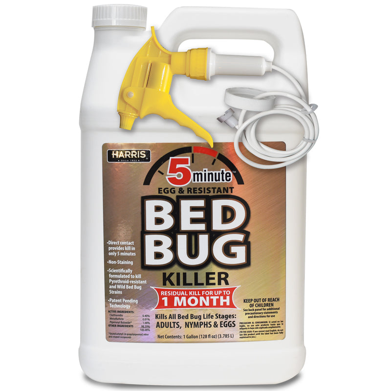 Harris 5 Minute Bed Bug Killer Liquid 1 gal (Pack of 4)