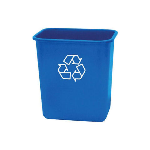 United Solutions 7 gal Blue Plastic Recycling Bin (Pack of 12)
