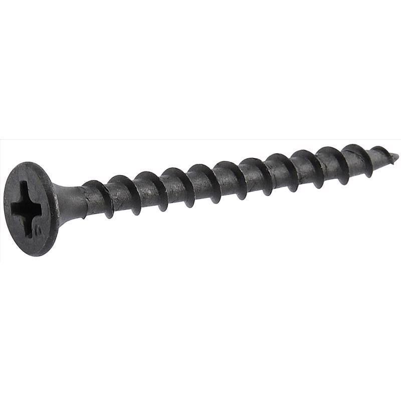 HILLMAN Tornillos para paneles de yeso Phillips de rosca gruesa, 6 pulg. x 1-1/4 pulg. de largo, paquete de 100