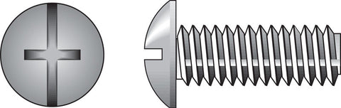 HILLMAN No. 8-32 Ga. X 1-1/2 in. L Combination Truss Head Zinc-Plated Steel Machine Screws 100 pk