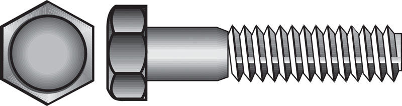 HILLMAN Tornillo hexagonal de acero galvanizado 7/16 pulg. de diámetro x 5-1/2 pulg. de largo, paquete de 25