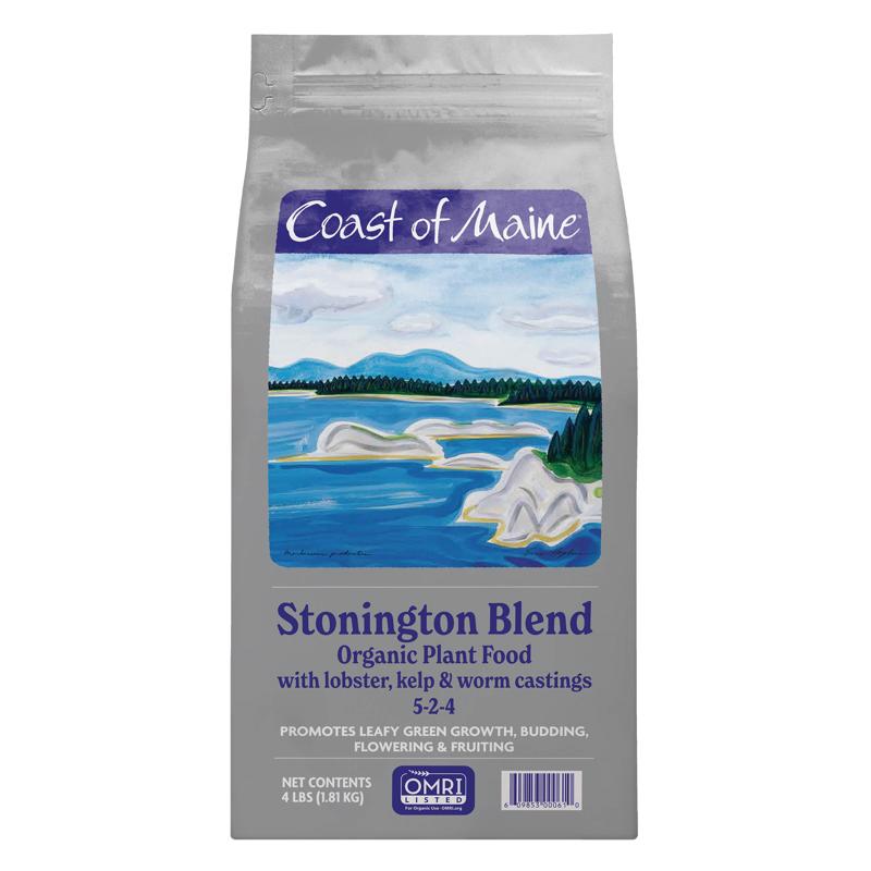 Granulados orgánicos de propósito general para plantas Coast of Maine Stonington Blend, 4 lb
