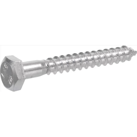 HILLMAN 5/8 in. X 5 in. L Hex Zinc-Plated Steel Lag Screw 25 pk