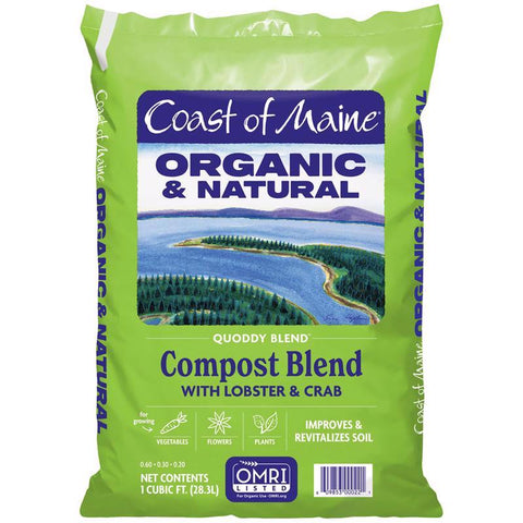 Acondicionador de suelo orgánico Coast of Maine Quoddy Blend, 1 pie cúbico