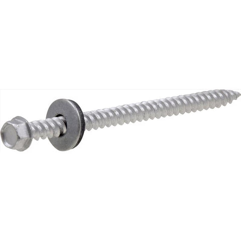 HILLMAN No. 10 Ga. X 3 in. L Hex HWH w/Neoprene Washer Head Self-Piercing Screws 50 pk