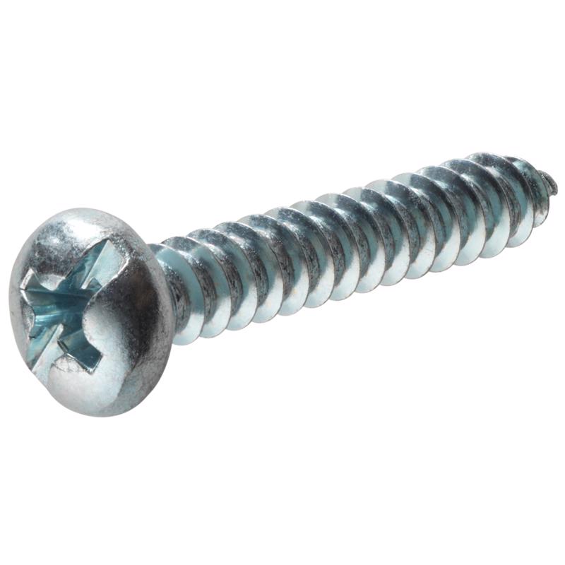 HILLMAN No. 14 Ga. X 1 in. L Phillips/Slotted Pan Head Sheet Metal Screws 100 pk