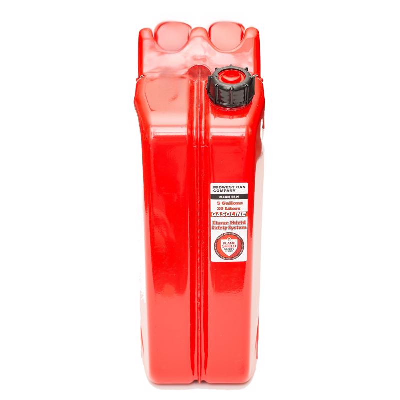 Midwest Can Quick Flow Spout Metal Gas Can 5 gal
