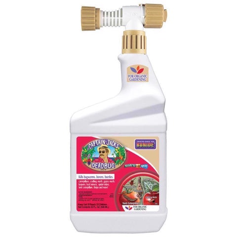 Bonide Captain Jacks Dead Bug Brew Insecticida orgánico líquido para orugas 32 oz (Paquete de 12)
