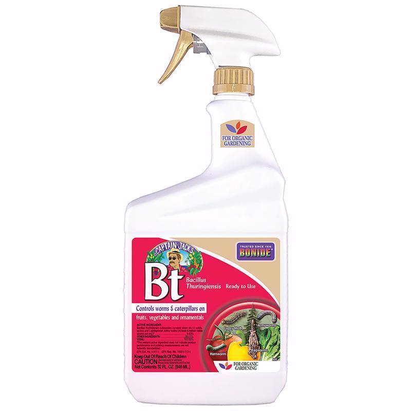 Bonide BT Thuricide Spray Organic Caterpillar Killer Liquid 32 oz (Pack of 6)