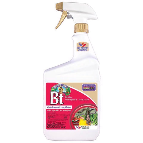 Bonide BT Thuricide Spray Organic Caterpillar Killer Liquid 32 oz (Pack of 6)