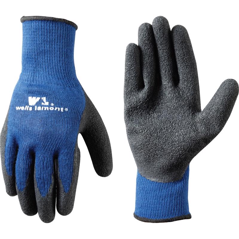 Wells Lamont Men's Work Gloves Black/Blue XL 1 pk