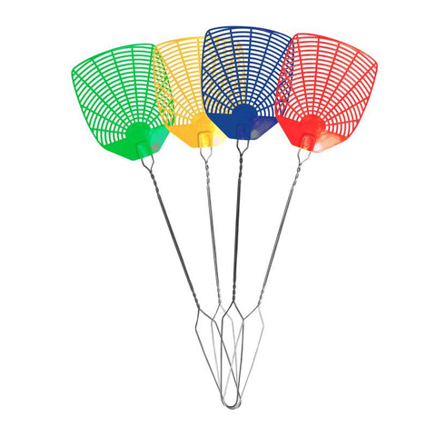 PIC Assorted Plastic Fly Swatter (Pack of 24)