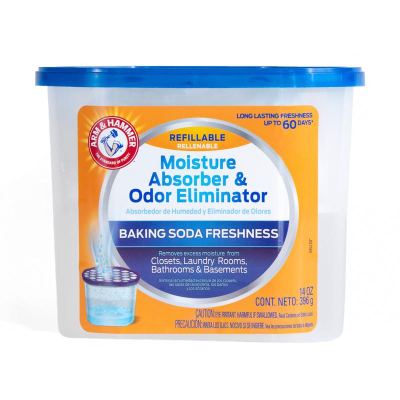 Arm & Hammer No Scent Moisture Absorber and Odor Eliminator 14 oz Beads (Pack of 6)