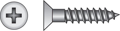HILLMAN No. 12 X 3 in. L Phillips Coarse Wood Screws 100 pk