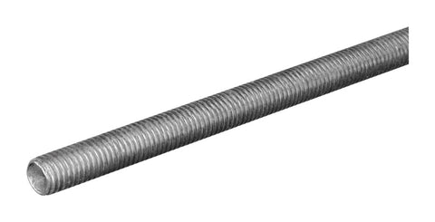SteelWorks #10 in. D X 12 in. L Low Carbon Steel Threaded Rod (Pack of 10)