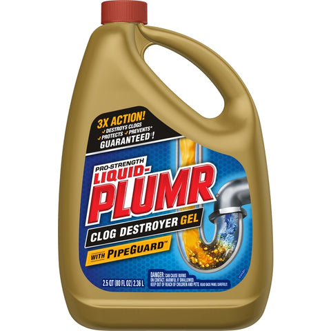 Liquid-Plumr Gel Clog Remover 80 oz (Pack of 6)