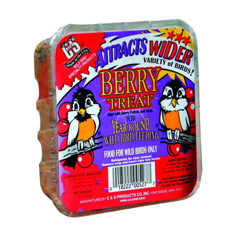 C&S Products Berry Treat Wild Bird Food 11.75 oz (Pack of 12)