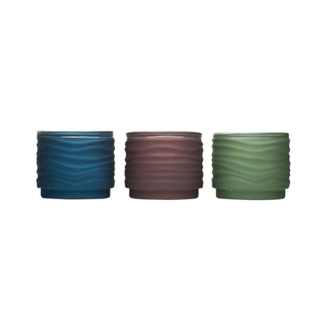 TIKI Assorted Lavish Woodland Scent Frosted Votive Candle 9 oz (Pack of 12)