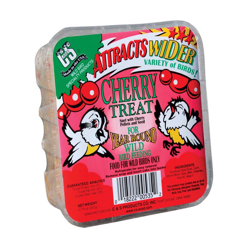 C&S Products Cherry Treat Wild Bird Food 11.75 oz (Pack of 12)