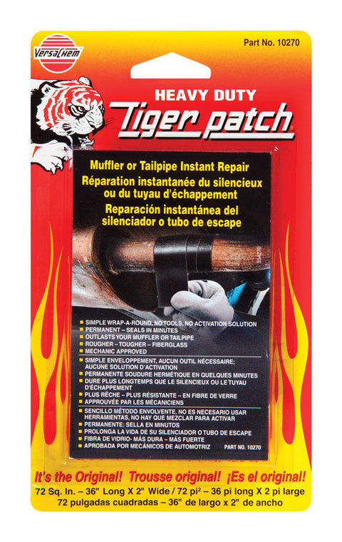 Cinta para silenciador/tubo de escape Versachem Tiger Patch de 36 pulg.
