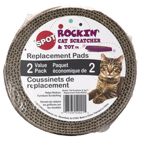 Spot Rockin' Cardboard Brown Scratcher Replacement Pads 2 pk (Pack of 3)