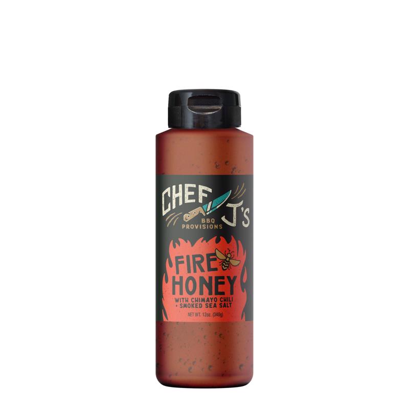 Chef J's BBQ Provisions Sweet and Spicy Fire Honey 12 oz