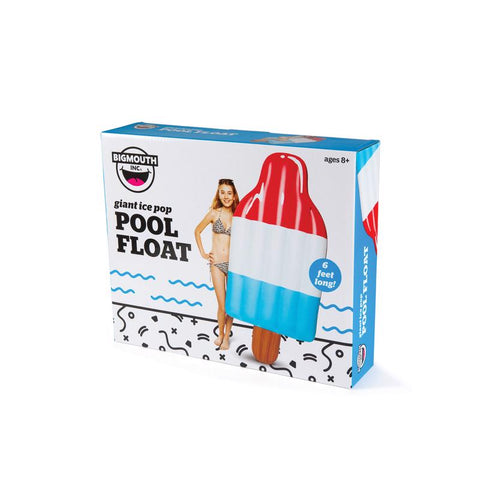 BigMouth Blue/Red/White Vinyl Inflatable Giant Ice Pop Pool Float (Pack of 4)