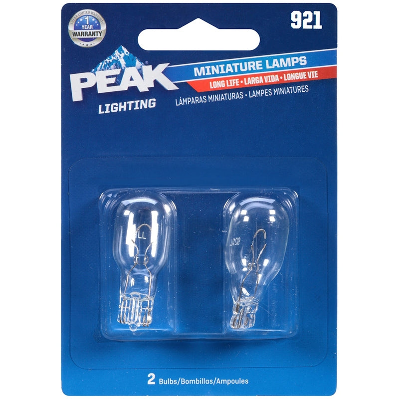 Bombilla automotriz miniatura incandescente Peak para indicador 921