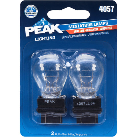 Peak Halogen Parking/Stop/Tail/Turn Miniature Automotive Bulb 4057