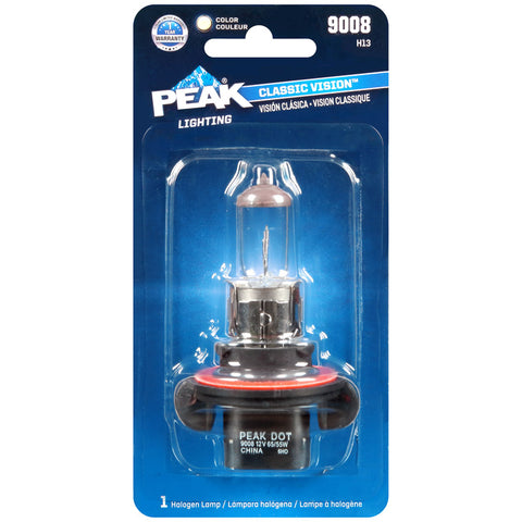 Bombilla automotriz Peak Classic Vision halógena de luces altas/bajas 9008 H13