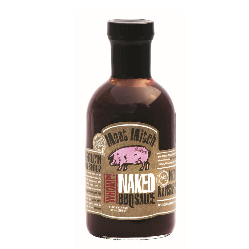Meat Mitch Naked Whomp BBQ Sauce 21 oz (Pack of 6)