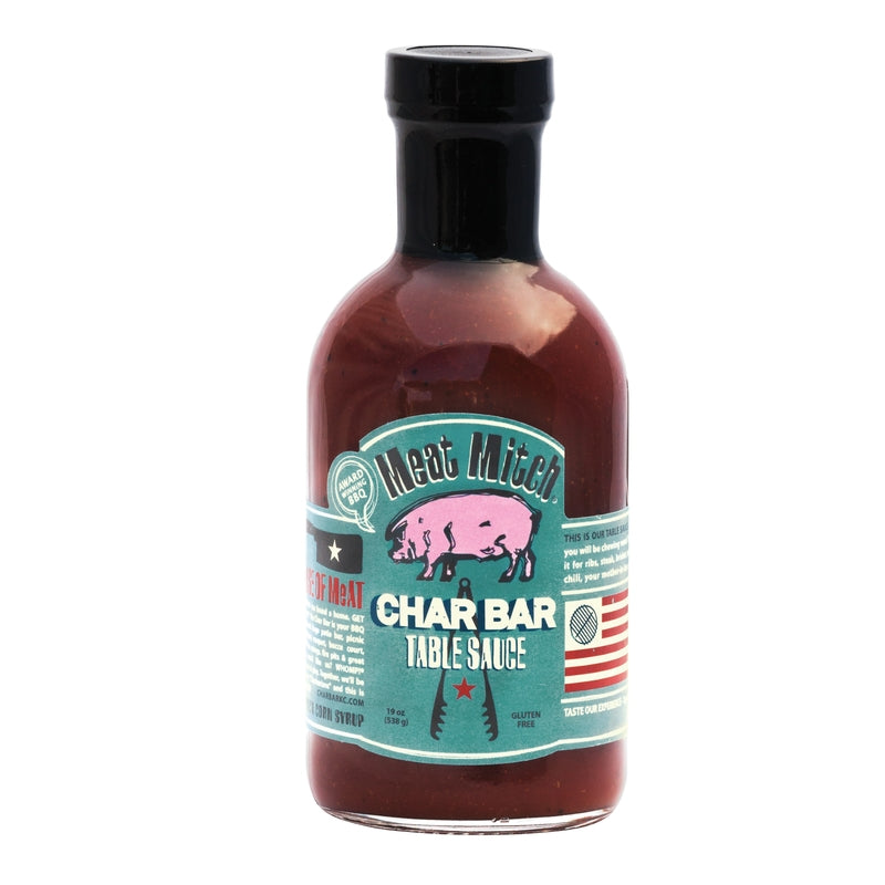 Meat Mitch Char Bar BBQ Sauce 19 oz (Pack of 6)