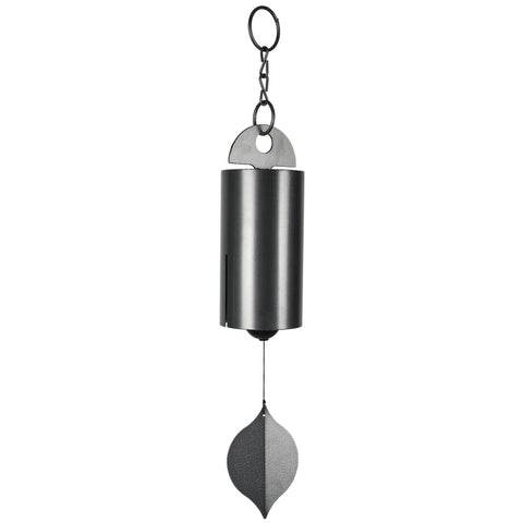 Woodstock Chimes Signature Collection Silver Aluminum/Wood 40 in. Heroic Windbell Bell Chimes