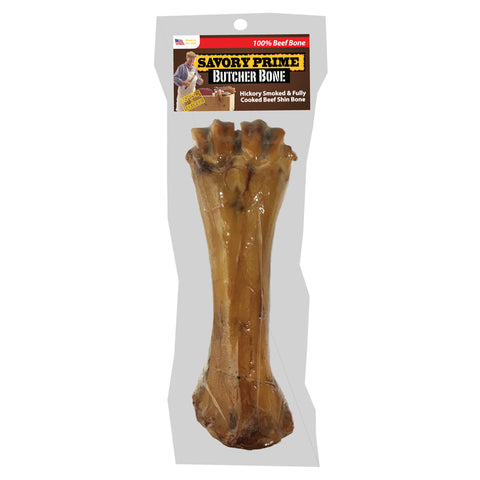 Savory Prime Butcher Bones Beef Grain Free Shin Bone For Dogs 1.2 lb