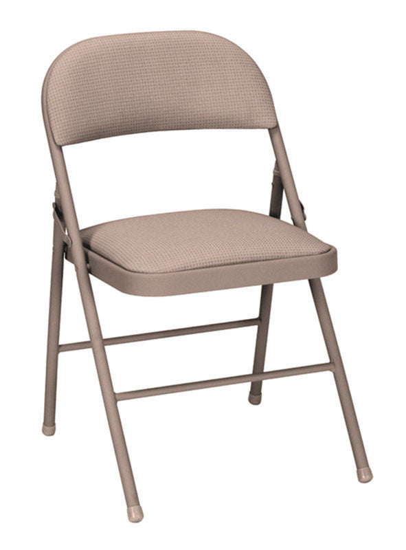 Cosco Antique Sand Fabric Cushioned Folding Chair 1 pk (Pack of 4)