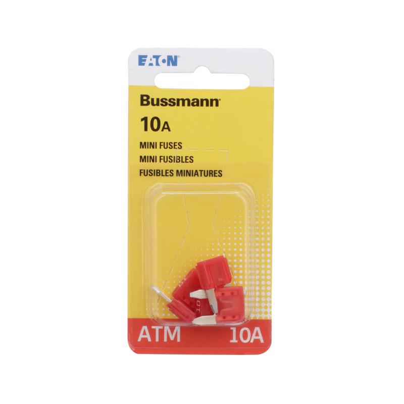Bussmann 10 amps ATM Red Blade Fuse 5 pk