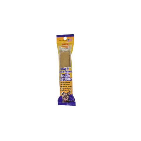 Ultra Chewy Double Treat Bacon/Cheese Treats For Dogs 2.8 oz 1 pk (Pack of 24)