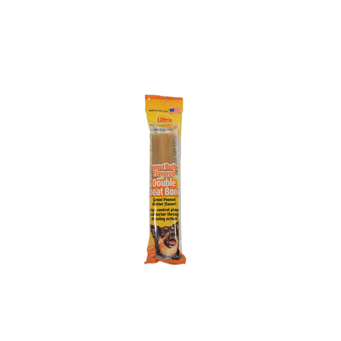 Ultra Chewy Double Treat Peanut Butter Treats For Dogs 2.8 oz 1 pk (Pack of 24)