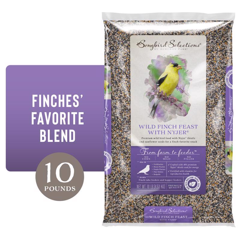 Songbird Selections Wild Finch Feast with Nyjer Wild Bird Food 10 lb