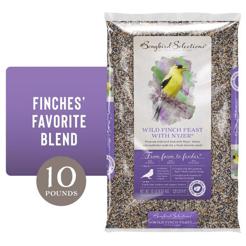 Songbird Selections Wild Finch Feast with Nyjer Wild Bird Food 10 lb