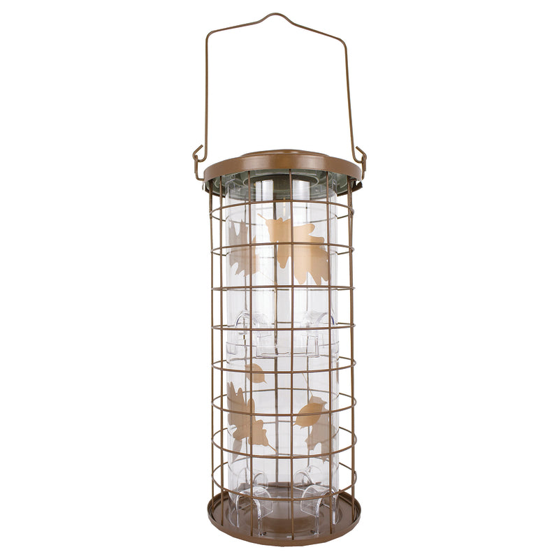 Perky-Pet Squirrel Stumper Wild Bird 3 lb Metal/Plastic Bird Feeder 8 ports (Pack of 2)