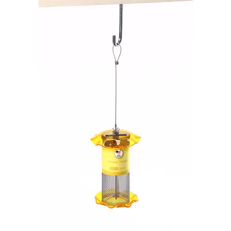 Birds Choice Forever Finch 1 qt Plastic Magnet Mesh Tube Bird Feeder
