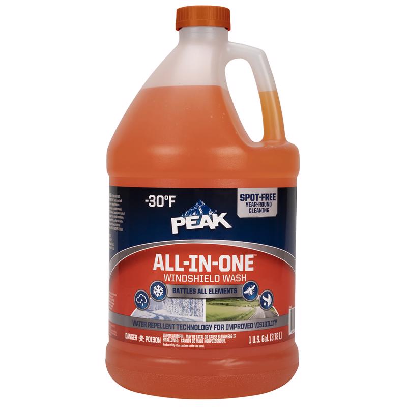 Peak All in One -30 deg Windshield Cleaner/De-Icer 1 gal (Pack of 6)