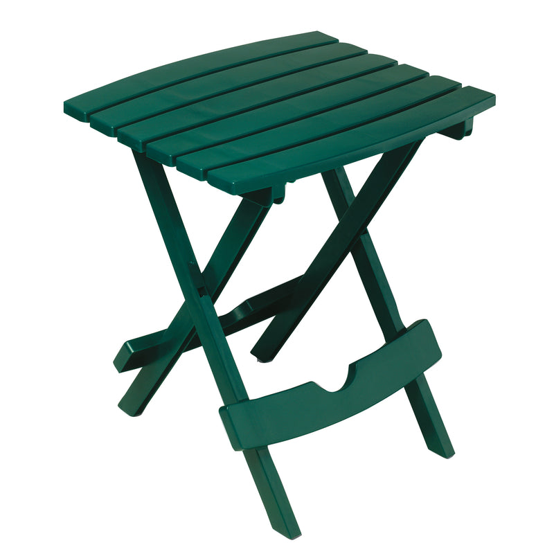 Mesa auxiliar plegable rectangular de resina verde cazador Adams Quik-Fold