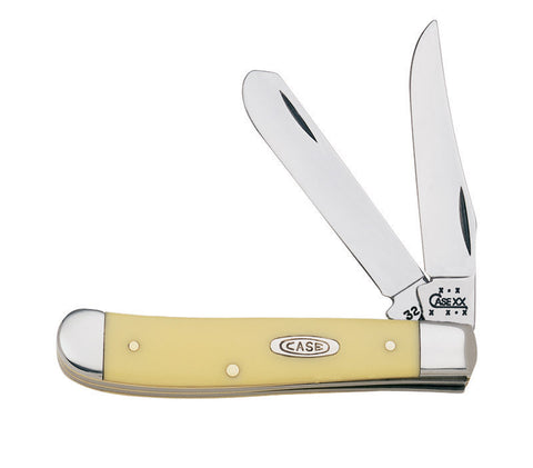 Case Mini Trapper Yellow Carbon Steel 3-4 in. Pocket Knife