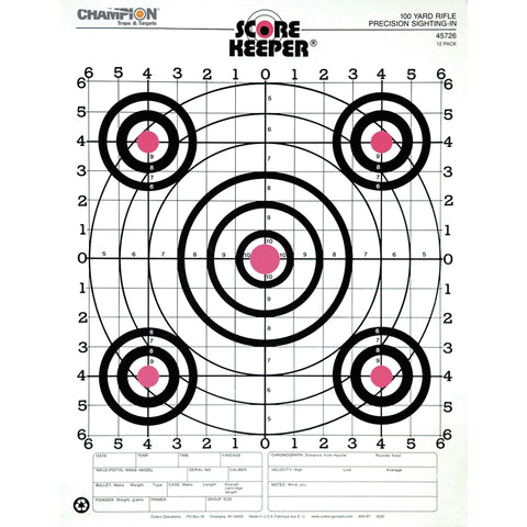 Champion Sight-In Target 12 pk