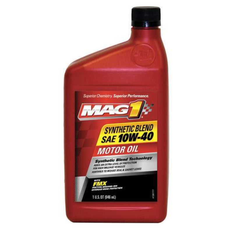 Mag1 10W-40 Gasoline Synthetic Blend Motor Oil 1 qt 1 pk (Pack of 6)