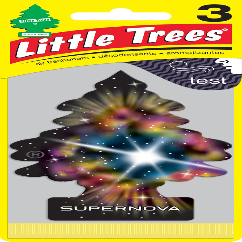 Little Trees Supernova Scent Car Air Freshener Solid 3 pk (Pack of 8)