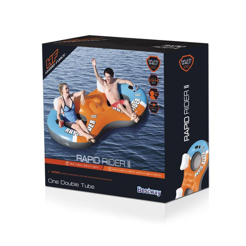 Bestway Multicolored Vinyl Inflatable Rapid Rider II Floating Tube
