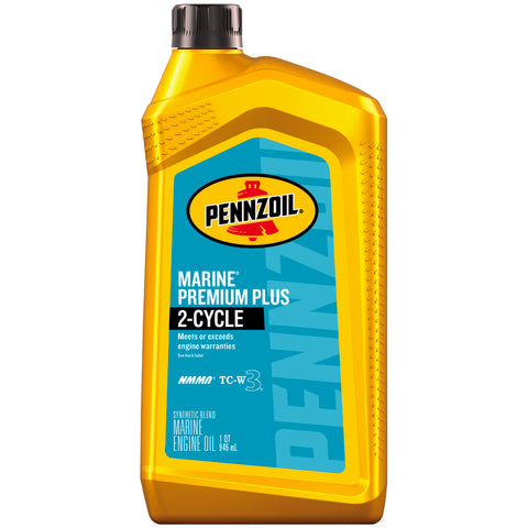 Pennzoil Marine TC-W3 2-Cycle Synthetic Blend Engine Oil 1 qt 1 pk (Pack of 6)